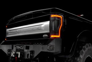 Ford F-350 LED Tail Lights - Rear - ORACLE Lighting - Flush Mount, Black Series - Black - `17-`22